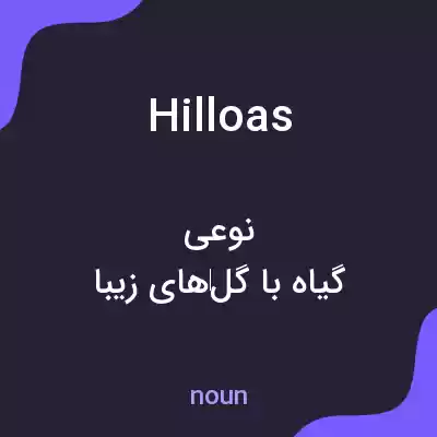 معنی hilloas به فارسی
