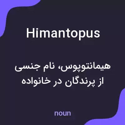 معنی himantopus به فارسی معنی himantopus به فارسی