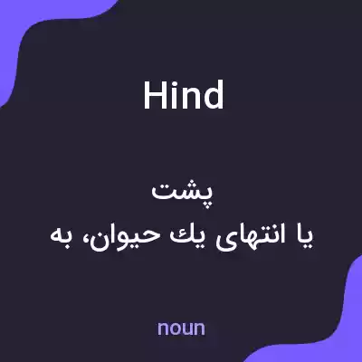 معنی hind به فارسی معنی hind به فارسی