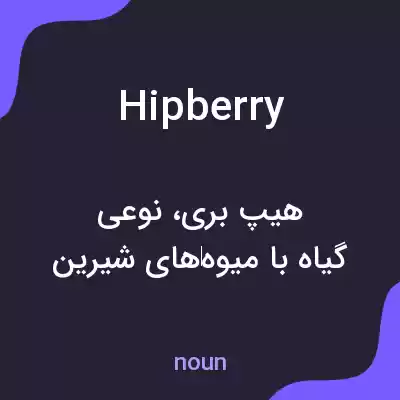 معنی hipberry به فارسی معنی hipberry به فارسی
