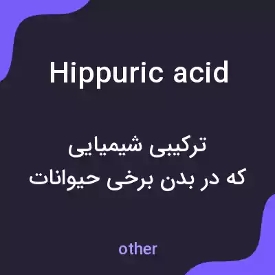 معنی hippuric acid به فارسی معنی hippuric acid به فارسی