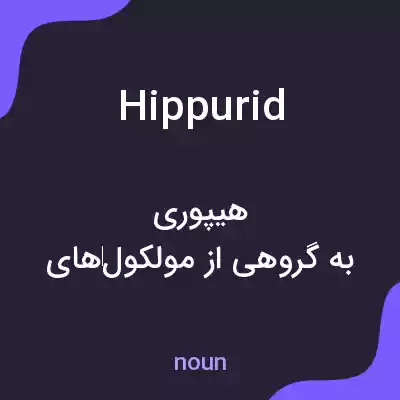 معنی hippurid به فارسی معنی hippurid به فارسی