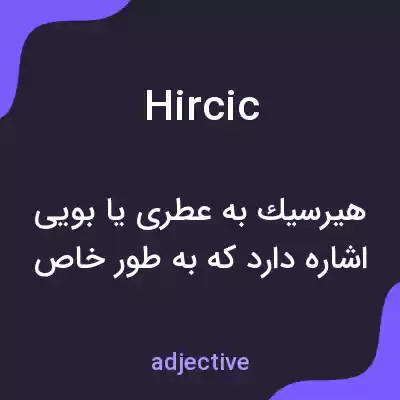 معنی hircic به فارسی معنی hircic به فارسی