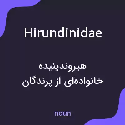 معنی hirundinidae به فارسی معنی hirundinidae به فارسی