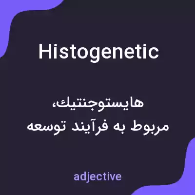 معنی histogenetic به فارسی معنی histogenetic به فارسی