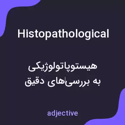 معنی histopathological به فارسی معنی histopathological به فارسی