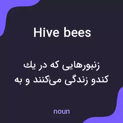 معنی hive bees به فارسی معنی hive bees به فارسی