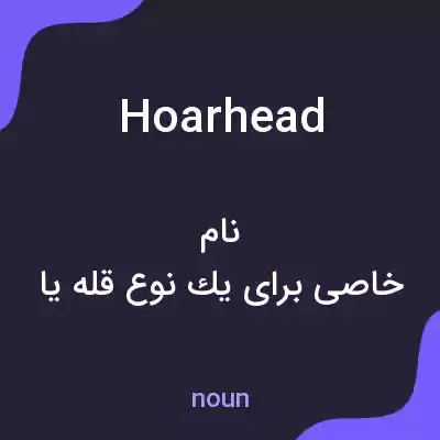 معنی hoarhead به فارسی معنی hoarhead به فارسی