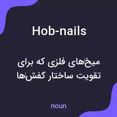 معنی hob-nails به فارسی معنی hob-nails به فارسی