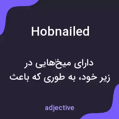 معنی hobnailed به فارسی معنی hobnailed به فارسی