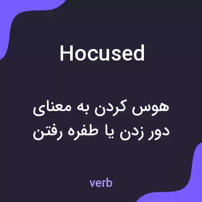 معنی hocused به فارسی