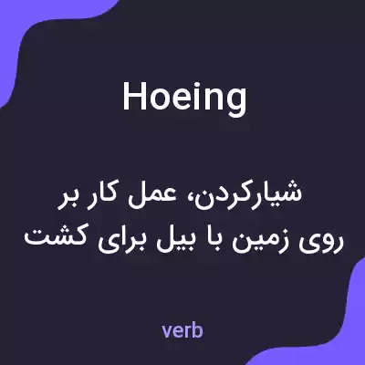 معنی hoeing به فارسی معنی hoeing به فارسی
