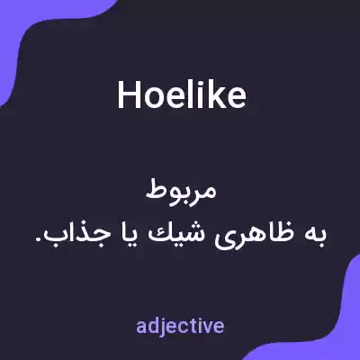 معنی hoelike به فارسی معنی hoelike به فارسی