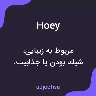معنی hoey به فارسی معنی hoey به فارسی