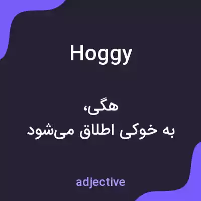 معنی hoggy به فارسی معنی hoggy به فارسی