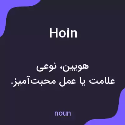 معنی hoin به فارسی معنی hoin به فارسی
