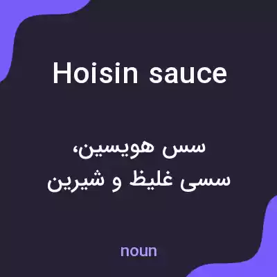 معنی hoisin sauce به فارسی معنی hoisin sauce به فارسی