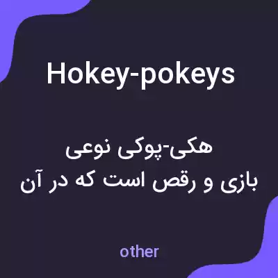 معنی hokey-pokeys به فارسی معنی hokey-pokeys به فارسی