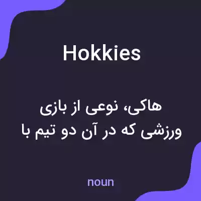 معنی hokkies به فارسی معنی hokkies به فارسی