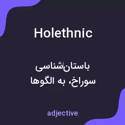 معنی holethnic به فارسی معنی holethnic به فارسی