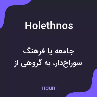 معنی holethnos به فارسی معنی holethnos به فارسی