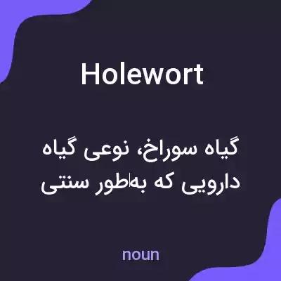 معنی holewort به فارسی معنی holewort به فارسی