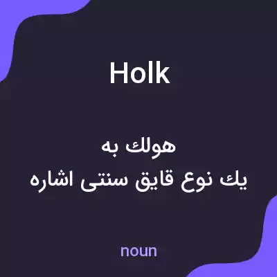 معنی holk به فارسی معنی holk به فارسی