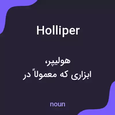 معنی holliper به فارسی معنی holliper به فارسی