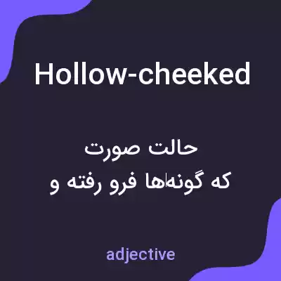 معنی hollow-cheeked به فارسی معنی hollow-cheeked به فارسی