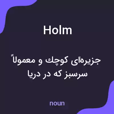 معنی holm به فارسی معنی holm به فارسی