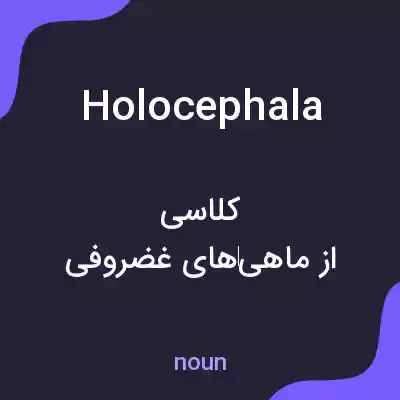 معنی holocephala به فارسی معنی holocephala به فارسی