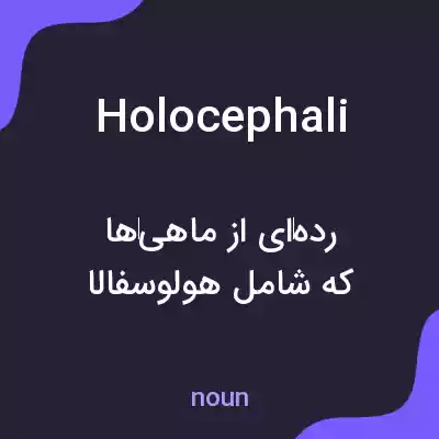 معنی holocephali به فارسی معنی holocephali به فارسی