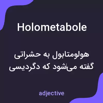 معنی holometabole به فارسی معنی holometabole به فارسی