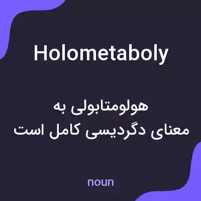 معنی holometaboly به فارسی معنی holometaboly به فارسی