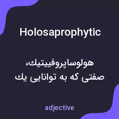 معنی holosaprophytic به فارسی معنی holosaprophytic به فارسی