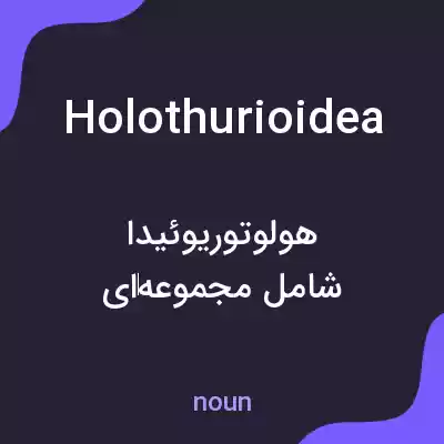 معنی holothurioidea به فارسی معنی holothurioidea به فارسی