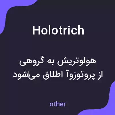 معنی holotrich به فارسی معنی holotrich به فارسی