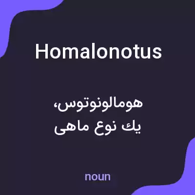 معنی homalonotus به فارسی معنی homalonotus به فارسی