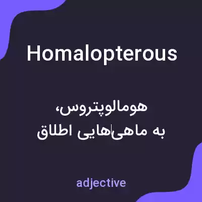 معنی homalopterous به فارسی معنی homalopterous به فارسی
