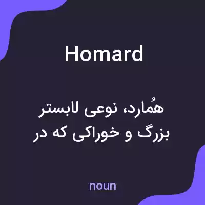 معنی homard به فارسی معنی homard به فارسی