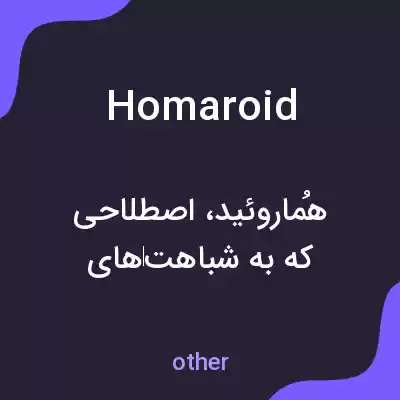 معنی homaroid به فارسی معنی homaroid به فارسی