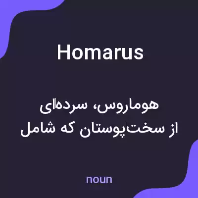 معنی homarus به فارسی معنی homarus به فارسی