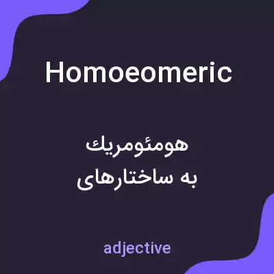معنی homoeomeric به فارسی معنی homoeomeric به فارسی
