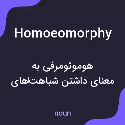 معنی homoeomorphy به فارسی