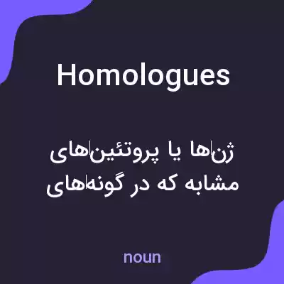 معنی homologues به فارسی معنی homologues به فارسی