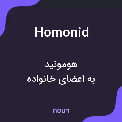 معنی homonid به فارسی معنی homonid به فارسی