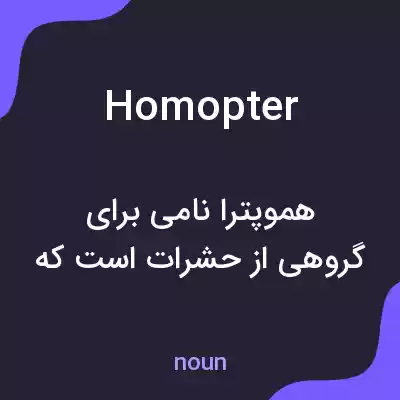 معنی homopter به فارسی معنی homopter به فارسی