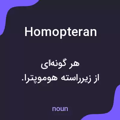 معنی homopteran به فارسی معنی homopteran به فارسی