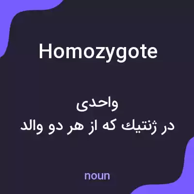 معنی homozygote به فارسی معنی homozygote به فارسی