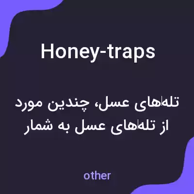 معنی honey-traps به فارسی معنی honey-traps به فارسی